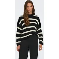 JDY Strickpullover JDYJUSTY L/S STRIPE PULLOVER KNT NOOS