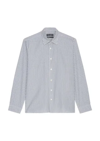 Marc OPolo Casual - Hemd aus Bio-Baumwolle grau - Gr. - L