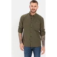 camel active Langarmhemd aus reiner Baumwolle Langarm Button-Down