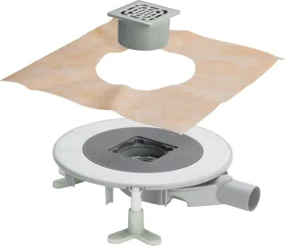 Viega Badablauf Advantix Top 4914.20 in DN50 Kunststoff Rahmen aus Edelstahl 669256