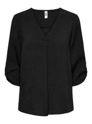 JDY - JDYDIVYA LIFE 3/4 TOP WVN NOOS Black - Gr. - 42