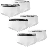 PUMA BODYWEAR Slip Mini-Shorts (Set, 6er Pack) Mini Shorts, Logobund, Mid-Rise