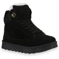 VAN HILL 841867 Sneaker Damen Sneaker High Natalie Bequeme Winterschuhe mit Plateauprofil