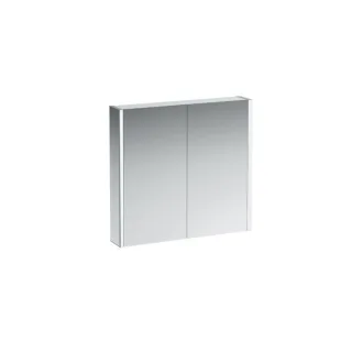 LAUFEN Frame 25 LED-Spiegelschrank 4085039001441, 80cm, 2 Türen, Seite verspiegelt