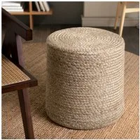 HANSE Home Pouf Looma, Jute (1-St), Jute, Natur, Wohnzimmer, Esszimmer, Schlafzimmer, Flur, Modern, Boho