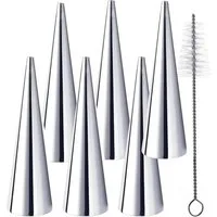 FOUORTUNATE-BEE Ausstechform 7-teiliges Kegel-Backform-Set aus Edelstahl, (7-St), Robuste Edelstahlformen für Kuchen, Dessert und Gebäck