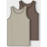 Name It Unterhemd NKFTANK TOP 2P PEYOTE LACE NOOS