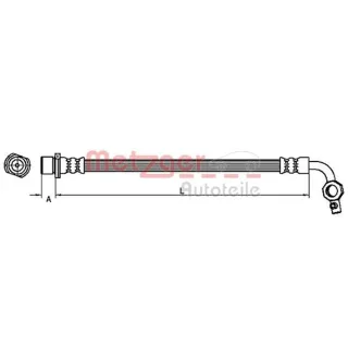 Metzger Bremsschlauch hinten links Toyota Rav 4 1 2