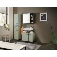 moebel-dich-auf Badmöbel-Set MESSINA, (Set 2, 3-St., Hochschrank, Spiegelschrank, Wbu), Softclose-Funktion
