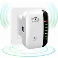 Senmudi WiFi Extender Booster, WLAN Repeater Verstärker Bis Zu 5000sq. WLAN-Router, mit 300 Mbps,2,4GHz WiFi Mit Ethernet Port Zu Allen Geräten