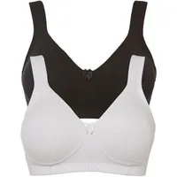 bonprix Minimizer-BH (Packung, 2-tlg., 2er) bügelloses Design, für den Alltag, klassische Passform