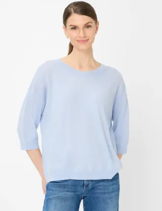 Brax Damen Pullover Style LISA, hellblau, Gr. 44