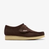 Clarks Clarks - Wallabee Dark Brown Suede - Braun Schnürschuh