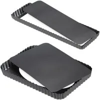 relaxdays Tarteform mit Hebeboden 2er Set