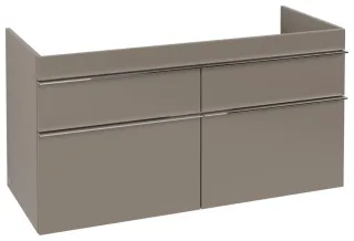 Villeroy & Boch Waschtischunterschrank Venticello 1153x590x 502mm 4 Ausz. Waschbecken mittig Taupe A92901VM