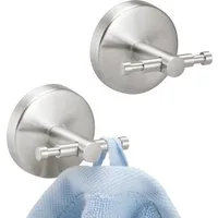 bremermann Wandhaken Bad-Serie PIAZZA - 2er Set, aus Edelstahl matt, (2-St)