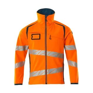 MASCOT Herren Softshell Jacke ACCELERATE SAFE Hi-vis Orange / Dunkelpetroleum XXL - 19002-143-1444-XXL