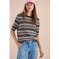 CECIL Strickpullover mit Rundhals und Streifen