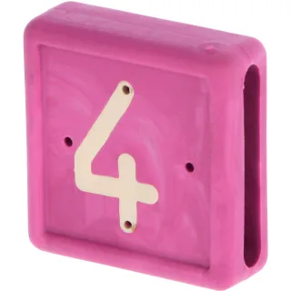Kerbl Fußbandnummer, 1-stellig 10er Pack violett - 208424