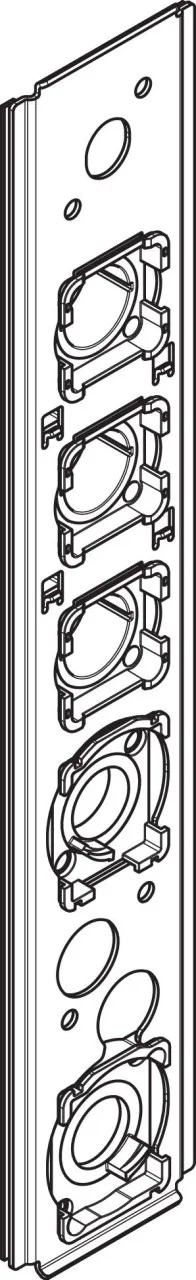 Hansgrohe Axor Spannplatte 3V vertikal Hansgrohe Axor ShowerComposition Thermostatmodul, 87728000 87728000