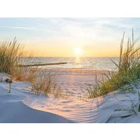 Bönninghoff Leinwandbild, Bilder vom Sonnenuntergang & -aufgang, Landschaft, Landschaften, Meer, Meer Bilder, Natur, Sonnenaufgang, Sonnenaufgang & -untergang, Strand, Strandbilder (1 St)