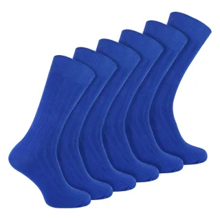 Herren Einfarbige Baumwollreiche Rippensocken