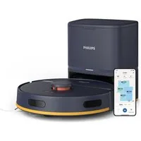 Philips Saugroboter mit Wischfunktion XU2100/15, mit 6.000pa Saugkraft, 33,12 W, mit Beutel, LDS-Radarnavigationssystem, HomeRun App, inkl. Entleerungsstation