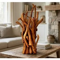 Möbel Bressmer Tischleuchte ACE Holz-Tischlampe 60 cm – Handgefertigte Tischleuchte aus Treibholz