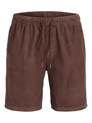 JACK&JONES - JPSTBILL CORDUROY JOGGER SHORTS REG SN Bitter Chocolate - Gr. - XL