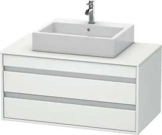 Duravit Ketho Konsolenwaschtischunterbau wandhängend Weiß Matt 1000x550x496 mm - KT665501818 KT665501818