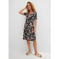bonprix Jerseykleid für warme Tage, aus Viskose mit Elasthan, A-Linien-Schnitt