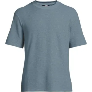 Premium Shirt mit Leinen und Waffelstruktur für Herren, Herren, size: regular, Gelb, Leinen/Polyester-Mischung, by Lands' End