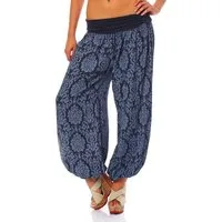 malito more than fashion Haremshose malito Damen Pumphose mit Yoga Muster, Haremshose zum Tanzen, Aladin im sommerlichen Design Einheitsgröße