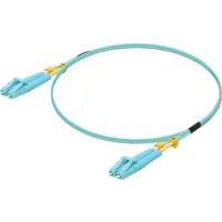 LWL Kabel 10 Gbps OM3 Duplex LC türkis, 1 Meter