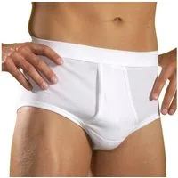 HERMKO Slip Briefs mit Eingriff,Bio-Baumwolle, breiter Weichbund, körpernah, große Größen