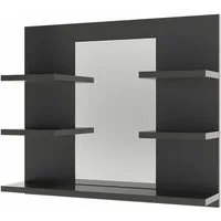 Vicco Badezimmerspiegelschrank Wilbur, Anthrazit, 58.8 x 50 cm mit Regalen (1-St)