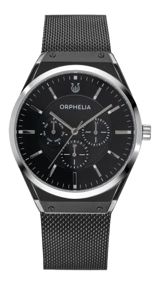 Orphelia Saffiano Herren-Armbanduhr OR72901, schwarz