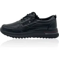 Nowaland Damen Halbschuhe mit Reißverschluss und Perforierung Sneaker Seitlicher Reißverschluss · Atmungsaktive Perforierung