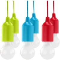 HyCell LED Gartenleuchte Pull-Light Set mit Zugschalter, Warmweiß LED 22 Stunden Leuchtdauer, LED