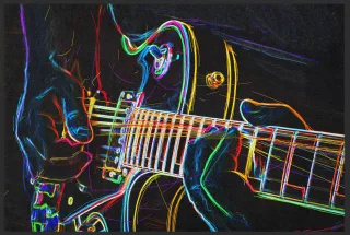 Fussmatte E-Gitarre 10255 | Größe: 60 cm x 45 cm