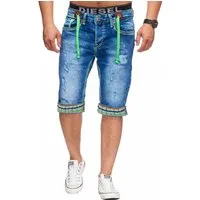 L.gonline Sweatshorts Herren Jeans Shorts, Kurze Hose, Bermuda, Dicke Naht, L-2020 (Shorts, kurze Jeans, kurze Hose, 1-tlg) mit dicker farbiger Naht