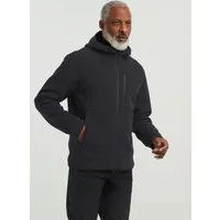 Jack Wolfskin Fleecejacke LAKE RIDGE HOODED JKT M windabweisend, mit hochschließendem Kragen, wärmend