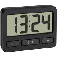 TFA Dostmann Uhr TFA 60.2035.01 kleine Digitaluhr Reiseuhr Quarzuhr Küchenuhr