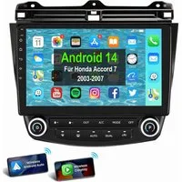 ESSGOO Android 14 Für Honda Accord 7 2003-2007 AUTORADIO Autoradio (RDS, Digitalradio (DAB), FM, AM, Apple Carplay Android Auto Navi RDS SWC EQ)