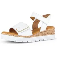 Gabor GENUA Keilsandalette, Keilabsatz, Sommerschuh, Sandale mit Klettverschlüssen, Weite G