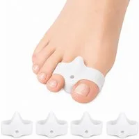 COOL-i ® Zehenkorrektor Zehenkorrektor Set – 2 Paar Gel-Zehentrenner, bei Hallux Valgus & überlappenden Zehen