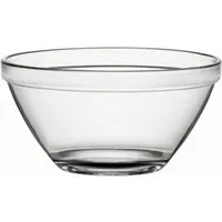 Bormioli Rocco Schale Bormioli Rocco Pompei Salatschale 23cm – Gehärtetes Glas, Stapelbar, Glas