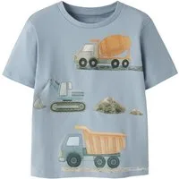 Name It T-Shirt NMMJAVOL SS NREG TOP Baumwollmischung, regular fit