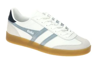 Gola CLB744XE Viper Leather Damenschuhe - Halbschuhe Sneaker Wei?/Air/Navy/Gum