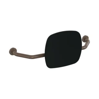 Hewi 801 Rückenstütze 801.51.917384 Wandabstand 230mm, Lehne tiefschwarz, umbra